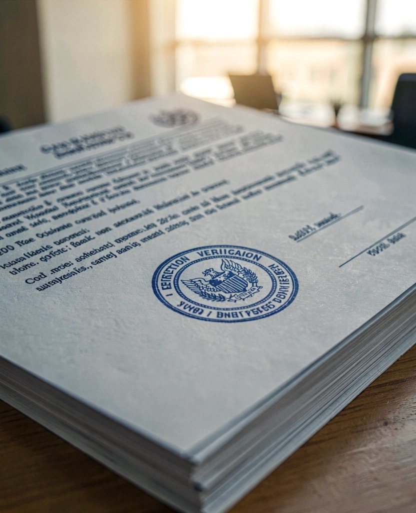 Administrative document verification